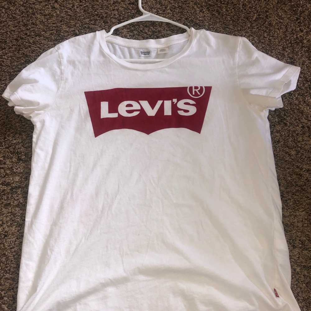 White Levi's Logo Tee
